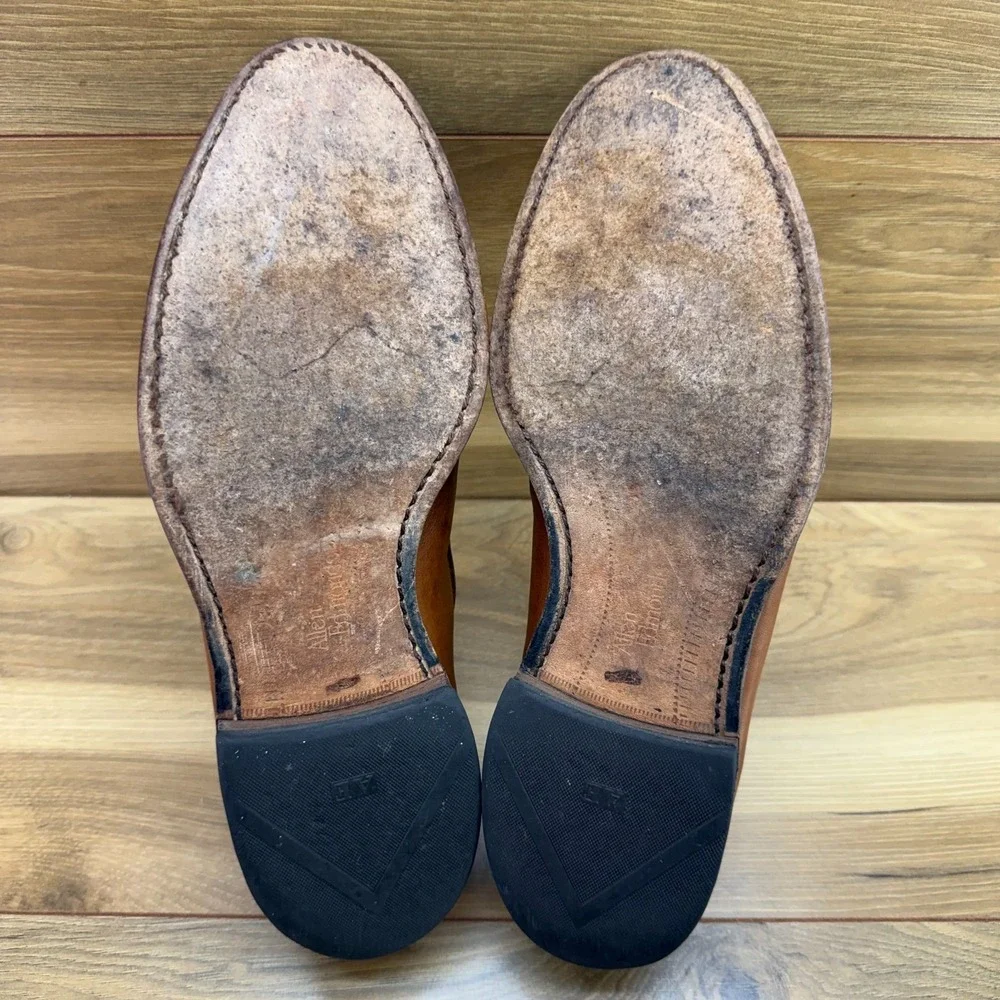Allen Edmonds Loafer Slip On Mens 9 D Walnut Moc Toe Dress Business Casual